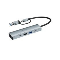 DEVIA Leopard Series USB-C Hub 5 in 1 (Dark Grey)