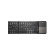 DEVIA Ultra1 Foldable Bluetooth Keyboard with Touchscreen Touchpad QWERTY (Grey)