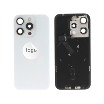 Back Cover Complete White Titanium iPhone 15 Pro (Pulled A)