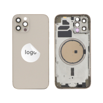 Frame Complete (Case Back Pre-assembled) Gold iPhone 12 Pro (Pulled A)