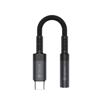 DEVIA USB-C to 3.5mm Jack Adapter (Black) (EC608)