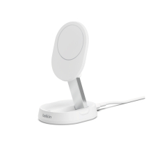BELKIN Qi2 Magnetic Charging Stand and Foldable (15W) (White) (Without power adapter)