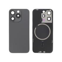 Backcover Titanium Black iPhone 15 Pro (With MagSafe) (Without Logo)