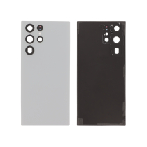 Back Cover White Galaxy S22 Ultra (S908B) (Without logo)