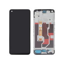 Complete Screen Black Realme 9i (With frame) (Relife)