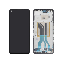 Complete Screen Black Realme GT 2 (With Frame) (Relife)