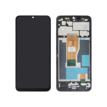 Complete Screen Black Realme C30 (With frame)