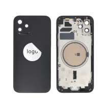Black Backcover for iPhone 12 (Pulled A)
