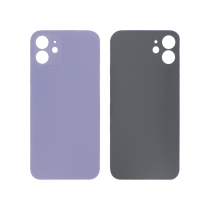 Backcover Purple iPhone 12 (Large Hole) (Without Logo)