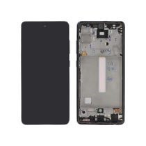 Complete Screen Black OLED Galaxy A52S 5G (With frame) (A528B)