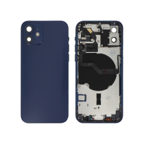 Complete Blue Backcover iPhone 12 (Without Logo)