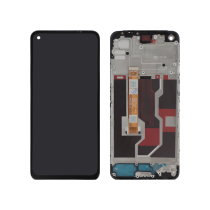 Complete Screen Black Oppo A96 (With frame) (ReLife)