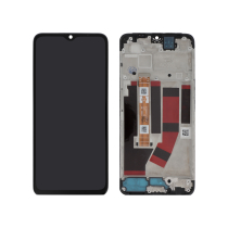 Complete Screen Black Oppo A57s (With frame) (ReLife)