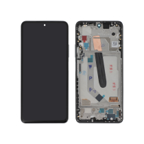 Complete Screen Black Xiaomi Mi 11i 5G (With frame) (ReLife)