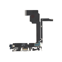 Charging Port Flex Cable White Titanium iPhone 15 Pro Max (ReLife)