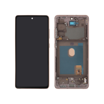 Complete Screen Orange Galaxy S20 FE 4G/5G (G780F/G781B) (With frame)