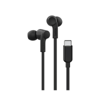 BELKIN Wired USB-C Earphones with Microphone (Black)