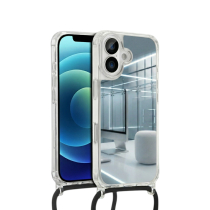 COVERME Case Mirror iPhone 16 Plus (Phone Strap Black)