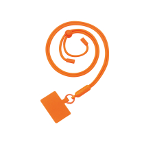FAIRPLAY Phone strap 120cm FLORA (Orange)