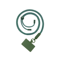 FAIRPLAY Phone strap 120cm FLORA (Dark Green/White)