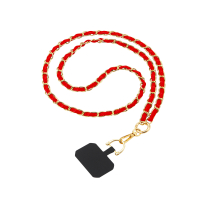 FAIRPLAY Phone Lanyard Leather 120cm DALIA (Red)