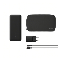 BELKIN PowerBank 20 000 mAh + Charger 25W + USB-C to USB-C Cable 1m (Black)