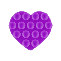 Suction Cup Holder Heart (Purple)