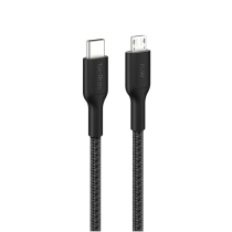 BELKIN Braided PCR USB-C to Micro-USB 2.0 Cable 1m (Black)