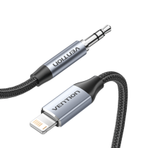 VENTION Braided Lightning to Jack 3.5mm Cable (1.5m)