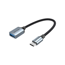 VENTION Cable OTG USB-C Male to USB-A Female 0.15m (Gray)