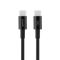FAIRPLAY Cable 60W USB-C to USB-C 1m (Black)