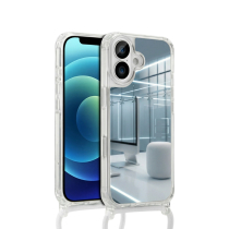COVERME Case Mirror iPhone 16 Pro (Phone Strap White)
